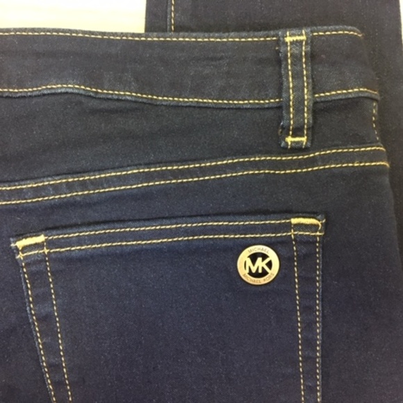 Michael Kors Izzy Skinny Jeans, Dark Wash - Picture 5 of 8